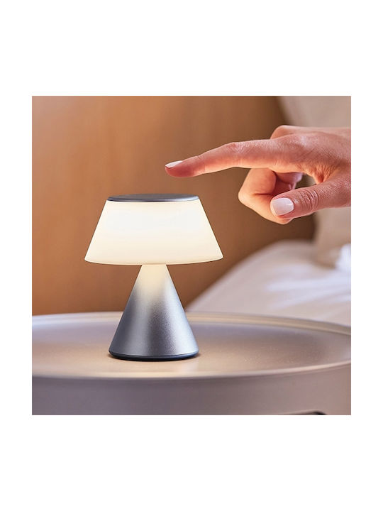 Lexon Luma Dekorative Lampe Silber