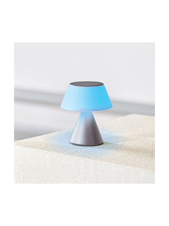 Lexon Luma Dekorative Lampe Silber