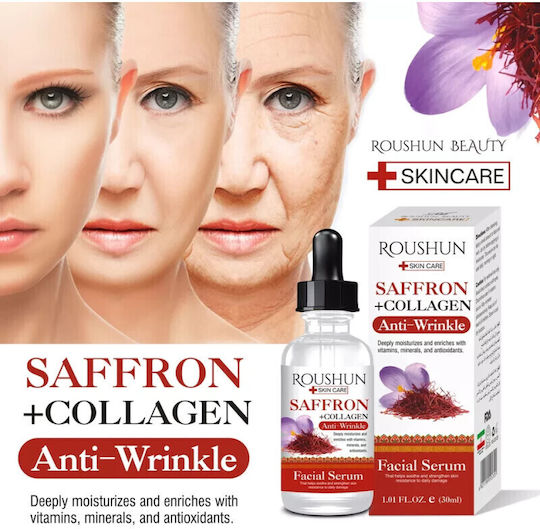 Serum Facial Șofran Colagen Hidratant Anti-rid Roushun 30 Ml