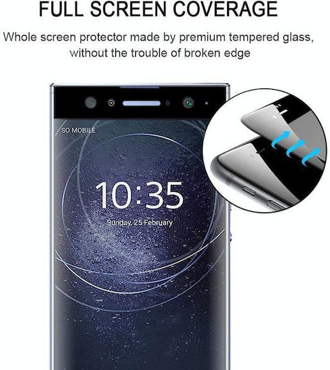 Ultra 3D Закалено стъкло за цялото лице (Xperia XA2)