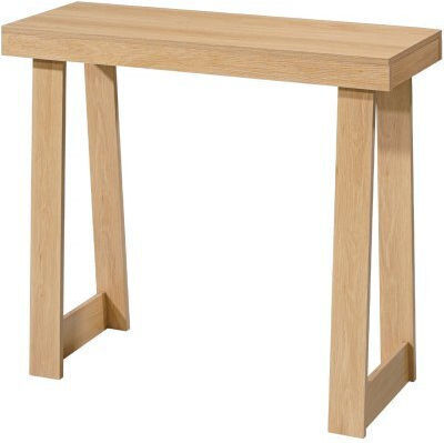 Wooden Console Table Burlywood L91.5xW30.5xH36cm