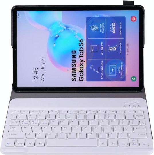 Flip Cover Cu Tastatură În Engleză SUA Auriu Samsung Galaxy Tab S6