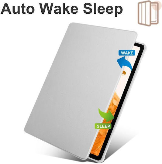 Graue Klappdeckel Hülle für Samsung Galaxy Tab S8+ X800