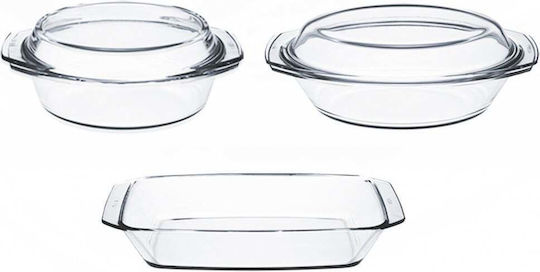 Simax Feuerfestes Geschirr Glas mit Deckel 600ml 5Stück