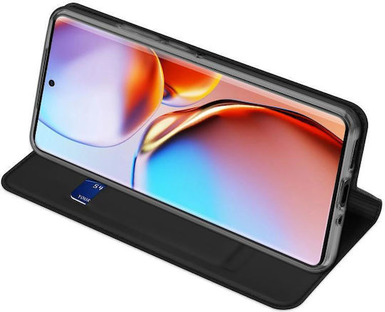 Skin Pro Series Book Leather / Synthetic Leather / Silicone Black (Motorola Edge 40 Pro)
