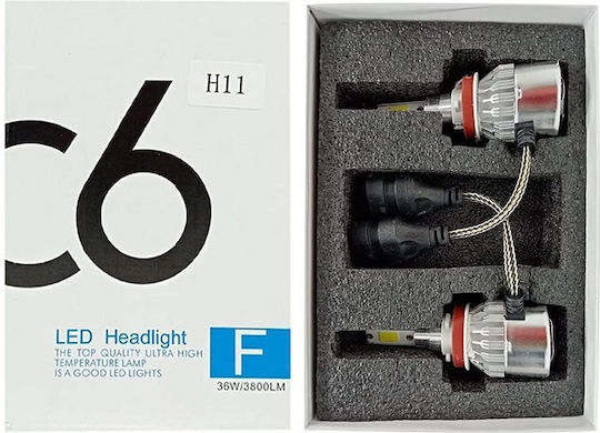 Lampen Auto H11 LED 6000K Kaltes Weiß 12V 1Stück