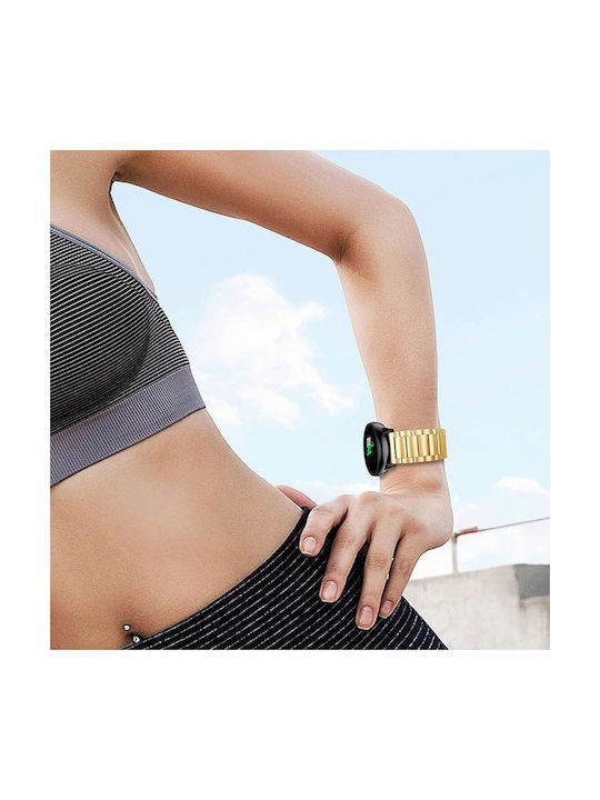 Λουράκι Ανοξείδωτο Ατσάλι Χρυσό (Samsung Galaxy Watch Active)