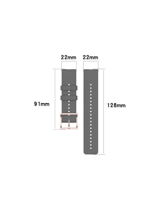 Polar Grit X Vantage M 22mm Dot Texture Watch Band Grey