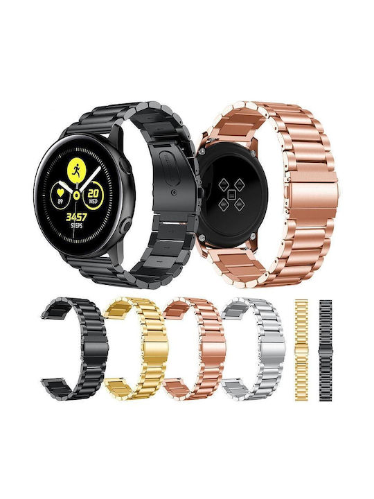 Λουράκι Ανοξείδωτο Ατσάλι Χρυσό (Samsung Galaxy Watch Active)
