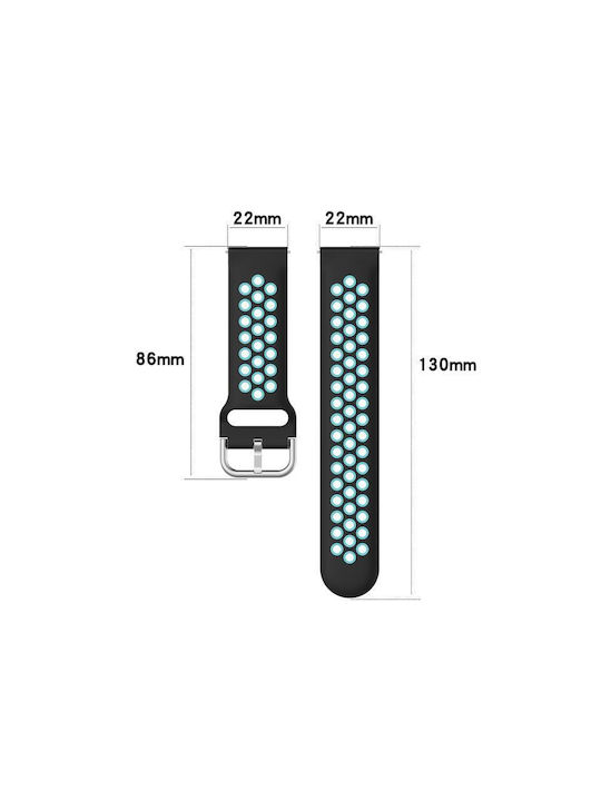 Λουράκι Σιλικόνης Μπλε (Amazfit GTR 2)