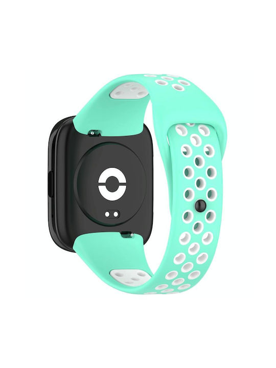 Redmi Watch 3 Lite Watch 3 Active Δύο Χρώματα Σιλικόνης Ρολόι Μπάντα Ρολογιού Teal Λευκό
