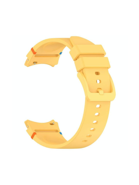 Samsung Galaxy Watch 7 40 44mm Official Solid Stitched Silicone Watch Band Yellow
