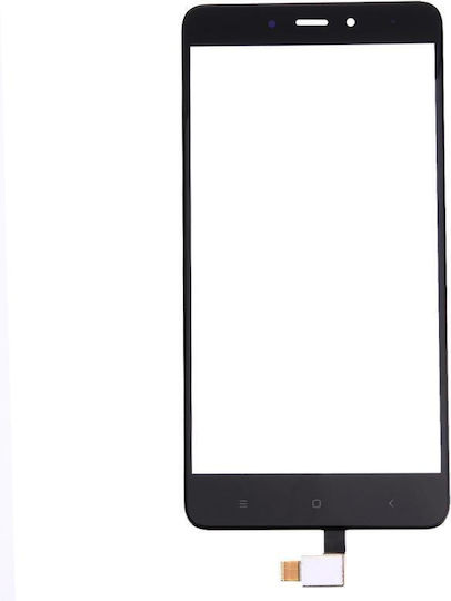 Μεσαίο Πλαίσιο Schwarz für Xiaomi Redmi Note 4