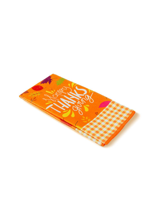 Geschirrtuch in Orange Farbe 58x38cm 2Stück