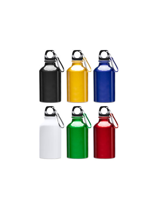 Bottle Water Metallic with Screw Cap White 330ml