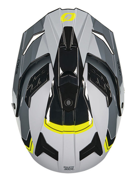 O'Neal DSRS Nomad V.26 Black/Grey/Neon Yellow Κράνος Μηχανής Full Face ECE 22.06 με Sunvisor