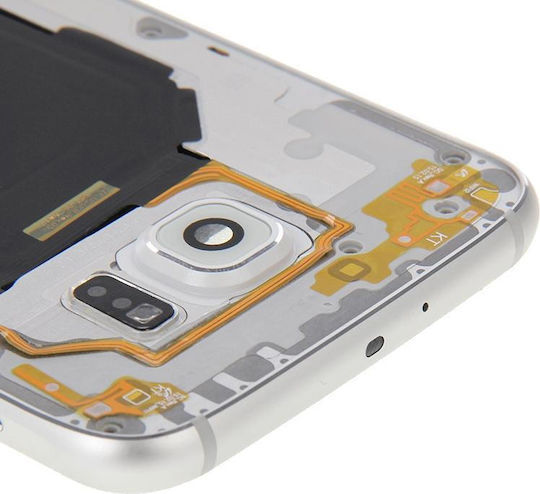 Capac Baterie Alb pentru Galaxy S6 / G920F