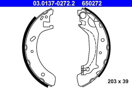 Set placute frana Ford Mondeo I Gbp Ate 03013702722