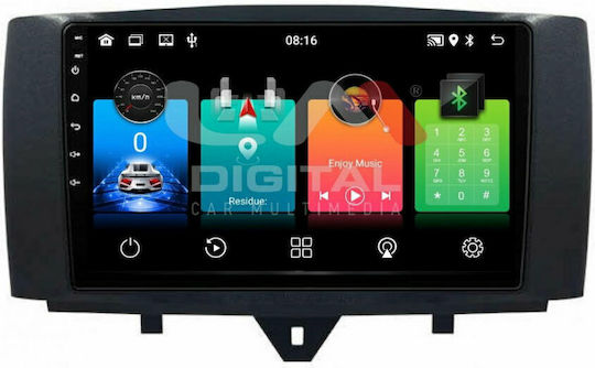 LM Digital Sistem Audio Auto pentru Smart PentruDoi 2011 2015 (Bluetooth/USB/WiFi/GPS/Apple-Carplay/Android-Auto)