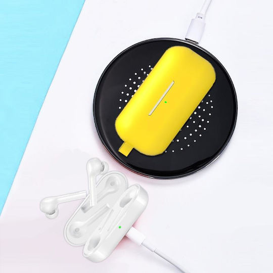2 Pcs Bluetooth Earphone Silicone Cover Huawei Freebuds Enjoy Edition Yellow