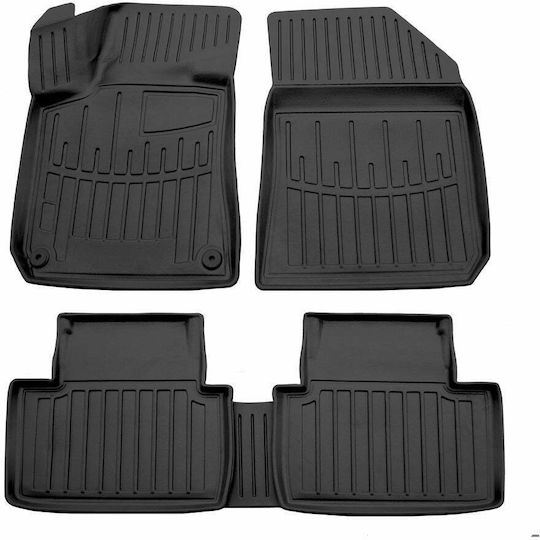 Race Axion Set of Front and Rear Mats 5pcs Tray Type for Peugeot 308 2013-2021 Black