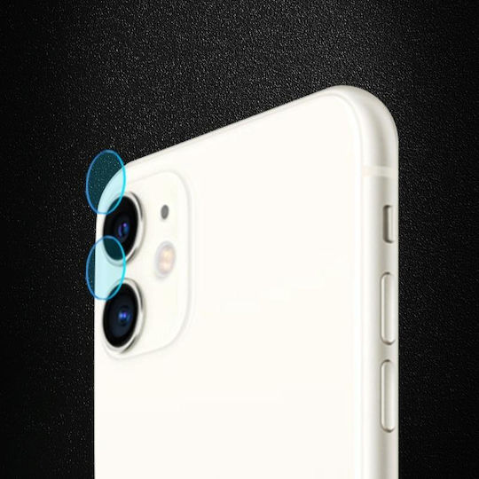 9h 2.5d Kameraschutz Gehärtetes Glas Red für das iPhone 11