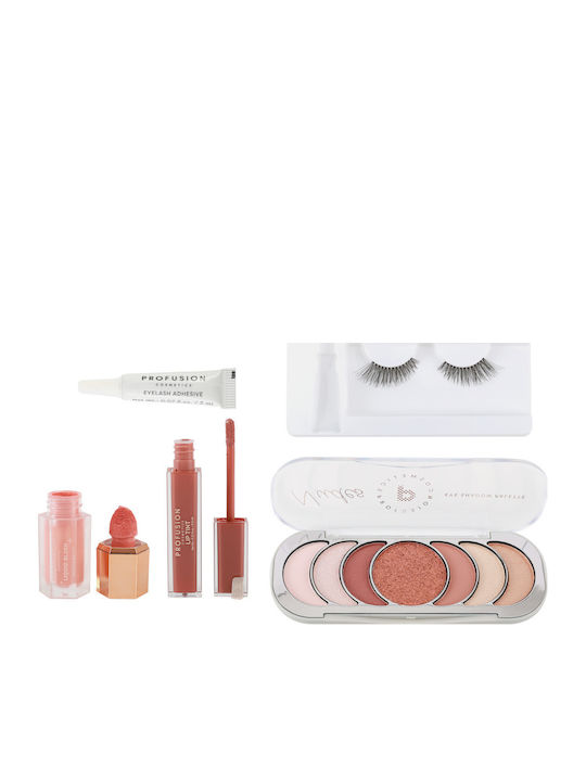 Make-up-Paletten Und Sets Erröten Lippen-Tint Lidschatten 1 Paar Falsche Wimpern Yours Truly Profusion 4 Stück