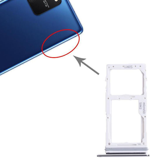 Υποδοχή Κάρτας Sim Μαύρο για Samsung Galaxy S10 Lite SM-G770
