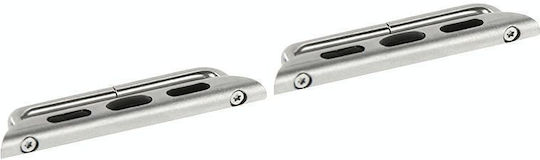Strap Connectors for Apple Watch (42mm) Silver Argintiu (Apple Watch 42mm)