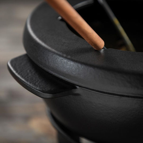 Kuhn Rikon Vas pentru Fondue cu lumină de ceai Din fonta Negru 42buc