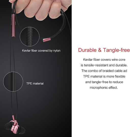SAS4418RG In-ear Handsfree Headphones with Connector 3.5mm Gold
