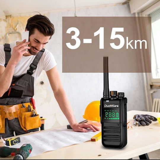 Duomsera Stație Walkie Talkie 15W cu Ecran Monocrom