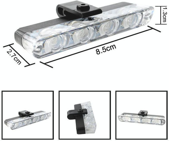 4 in 1 Car 16LEDs Grille Flash Lights Warning Lights Wireless Remote Control Red Blue