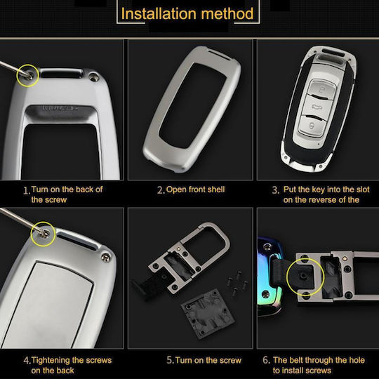Silicone Car Key Cover Case with 3 Buttons for Bmw Multicolour