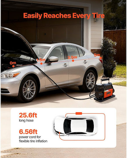 Vevor Car Tire Pump 150PSI with Cable 12V