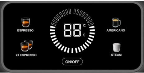 IQ Automatische Espressomaschine 1100W Druck 20bar CM-190