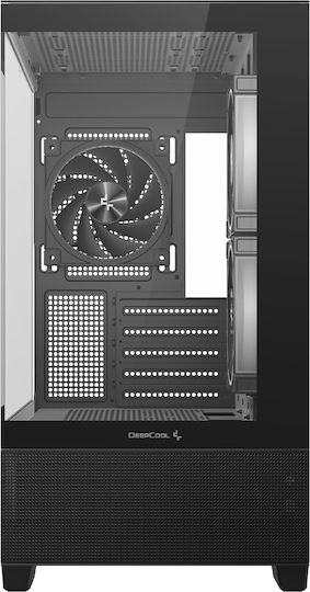 CG380 3F Gaming Midi Tower Computer Case with Side Window and ARGB Lighting Black