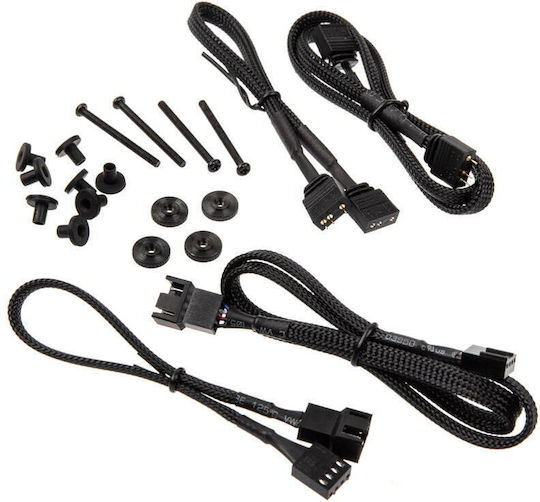 Noiseblocker NB-eLoop X B12-P Case Fans 120mm (2000rpm / 109.47cfm) with ARGB Lighting and 3-Pin Connection Pack of 3