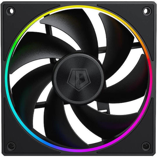 ID-Cooling Ventilator Pentru Carcasă 120mm (2000rpm / 78cfm) Cu Iluminare ARGB Și Conexiune 3-Pin