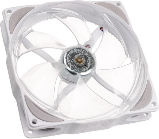 Noiseblocker NB-eLoop X B12-PS Case Fan 120mm (1500rpm / 109.47cfm) with ARGB Lighting and 4-Pin PWM Connection 3pcs White