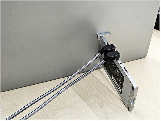 Equip Braided USB 4 Video Cable USB-C male - USB-C 240W PD Ασημί 2m 128422