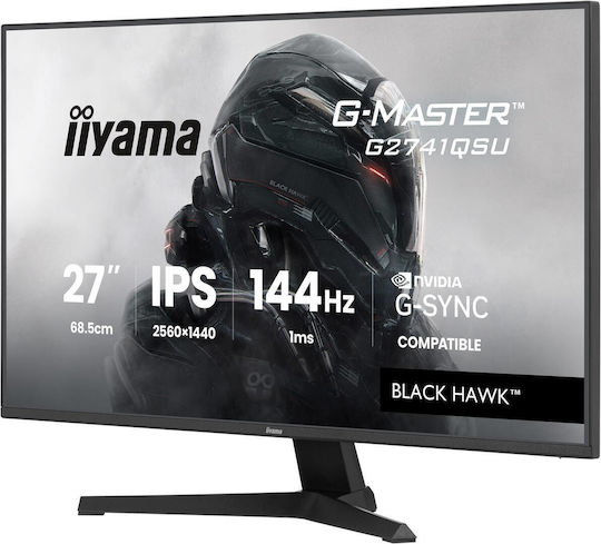 Iiyama G-Master Black Hawk IPS Monitor 27" QHD 2560x1440 144Hz
