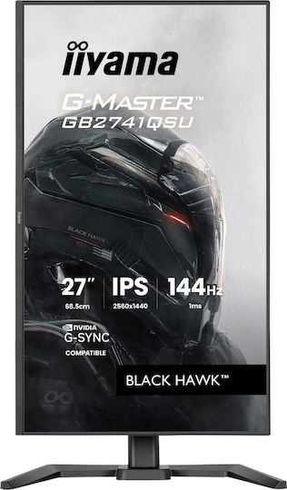 Iiyama G-Master Black Hawk IPS Gaming Monitor 27" QHD 2560x1440 144Hz with Response Time 1ms GTG