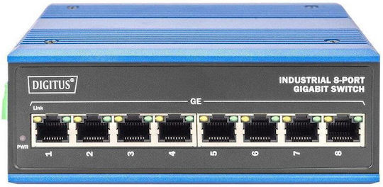 Digitus DN-651119 Negestionat L2 Switch cu 8 Porturi Gigabit (1Gbps) Ethernet