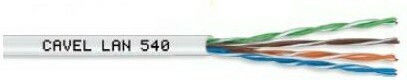 Cavel Vs540205 Καλώδιο Utp Cat5e 4x2xawg24 + 2x0.50mm Τροφοδοσίας Στροφείο 150μ