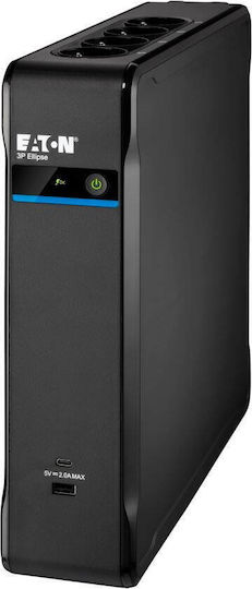 Eaton 3P Ellipse UPS Устройства Off-Line 1700VA 1040W с 4 Schuko AC Гнезда