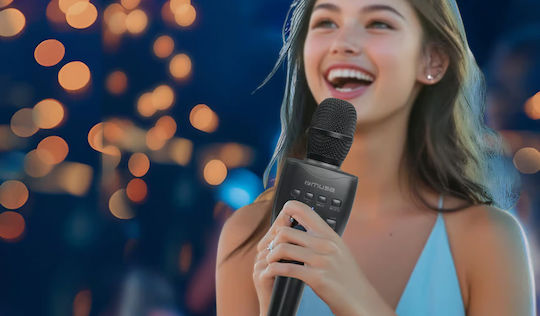 Muse Μικρόφωνο Karaoke Ασύρματο M-508KA Μαύρο
