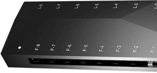 Id-cooling Ha-02c Rgb Hub Pentru Ventilatoare Argb 8 Porturi Pwm Alimentare Sata