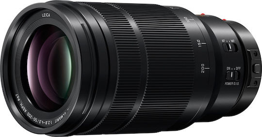 Panasonic Crop Camera Lens Leica DG Vario-Elmarit 50-200mm f/2.8-4 ASPH POWER Tele Zoom / Telephoto for Micro Four Thirds (MFT) Mount Black