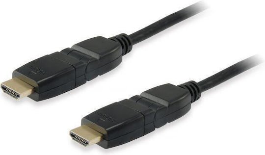 Equip HDMI 1.4 Високоскоростен 1080p 120Hz Кабел HDMI Мъжки - HDMI Мъжки 3м Черен